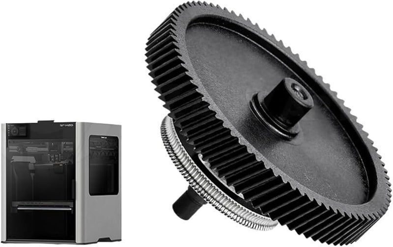Hardened Steel Extruder Gear Assembly Replacement Part Compatible with Bambu Lab H2D 1 Pcs - Image 3