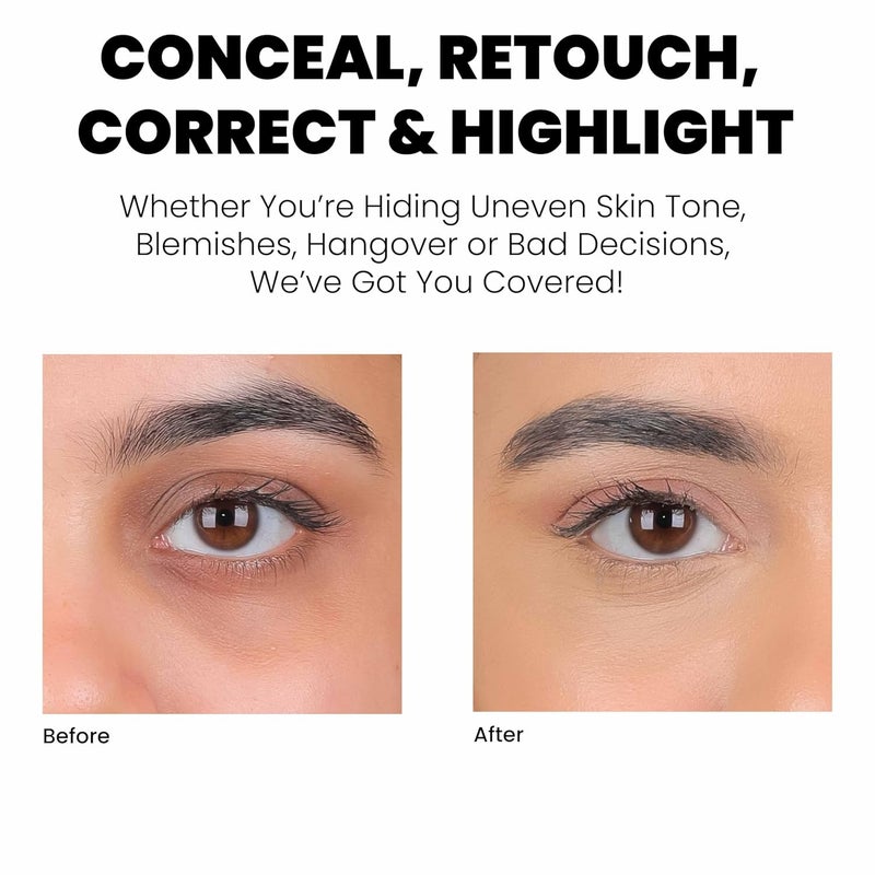LAMIOR LA MIOR Luminous Retouch Concealer Carrot Cake  6ml Full Coverage Long Wear Blendable FeatherLight Hydrating Luminous Finish SweatResistant Vegan Formula for AllDay Radiance soft matte - Image 4