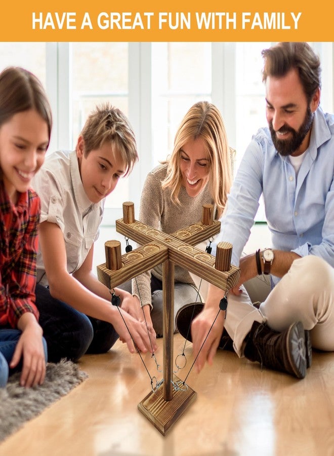 Gelabur Hook and Ring Game, Large Ring Toss Game for Adults, Ring Game on a String, Tabletop Games, Hook Game Ring Toss for Bar, Family, Party - Image 2