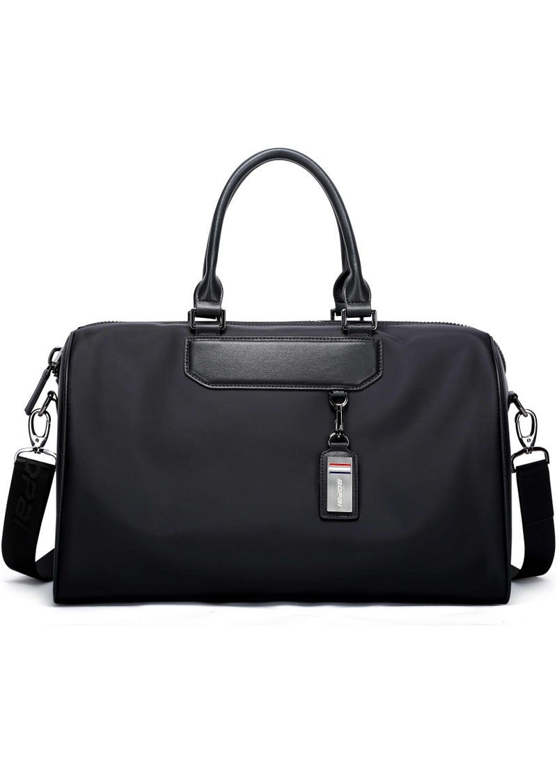 Bopai Premium 33L Duffel Bag Water Resistant Gym Bag with Separate Shoe Compartment and Detachable Shoulder Straps for Men and Women, BO-DF021, Black - Image 5
