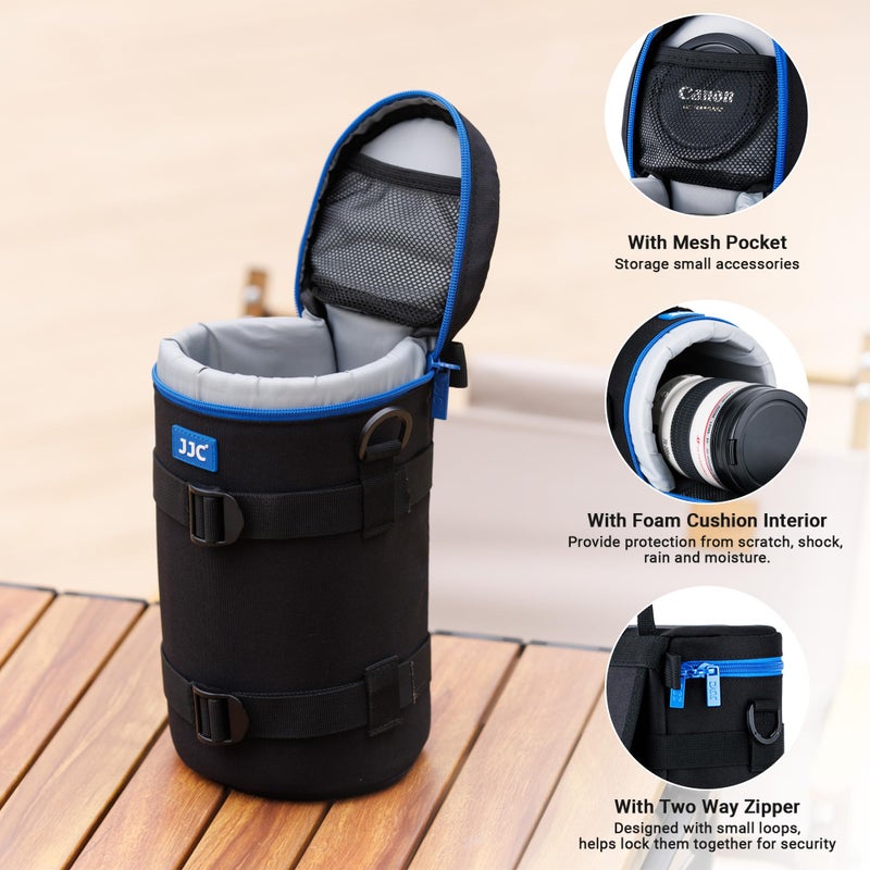 JJC Large Camera Lens Carrying Case Bag for Canon EF 100-400mm, 70-200mm f2.8 III II, 180mm f3.5L, RF 600mm f11, AF-S 80-200mm, 70-200mm f2.8G VR II and Other Lens Below 4.3 x 8.8(D x L) - Image 5