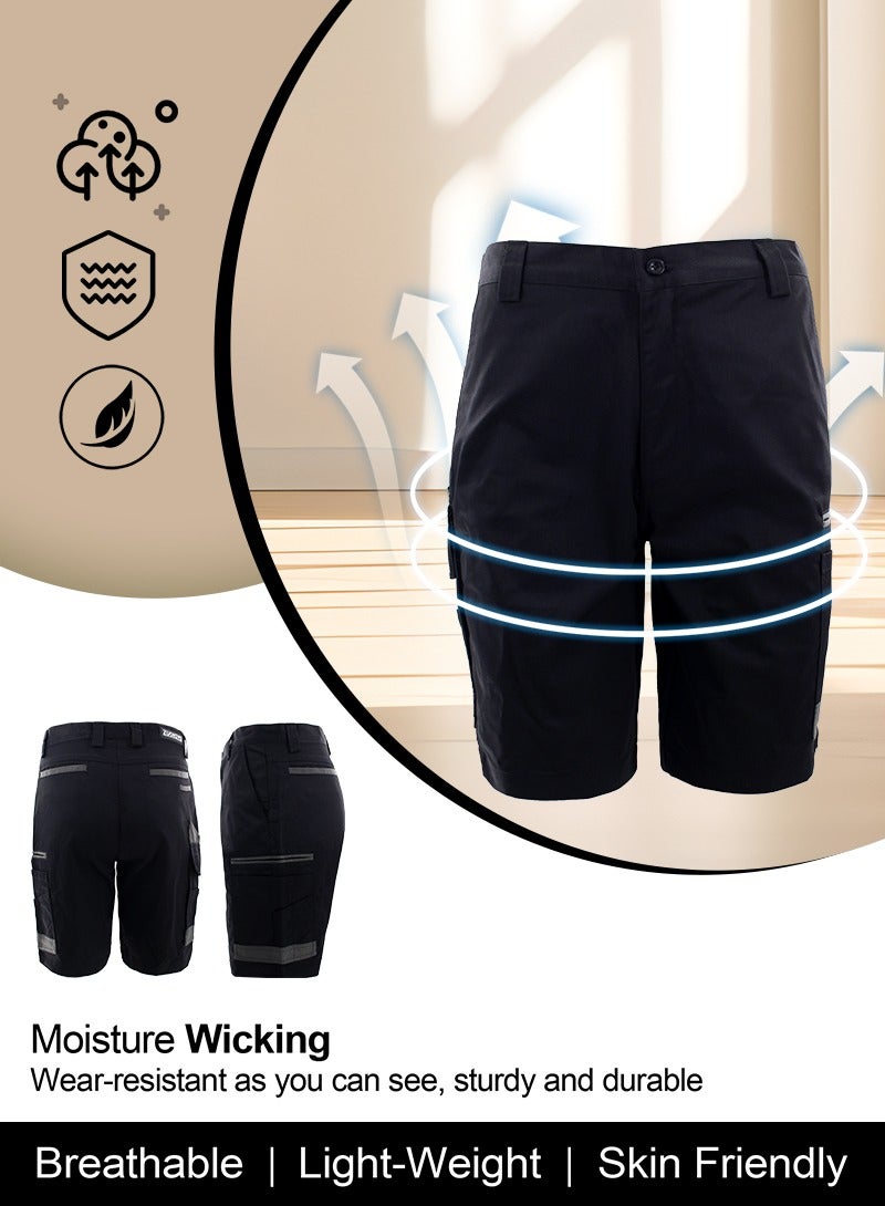 Zuolaya Men's Work Utility Shorts Lightweight Relaxed-Fit Multi-Pocket Work Short  - Image 5