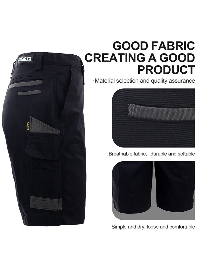 Zuolaya Men's Work Utility Shorts Lightweight Relaxed-Fit Multi-Pocket Work Short  - Image 3