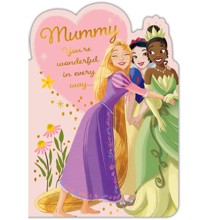 Hallmark Disney Princess Mummy You're Wonderful In Every Way... Mother's Day Greeting Card - Image 1