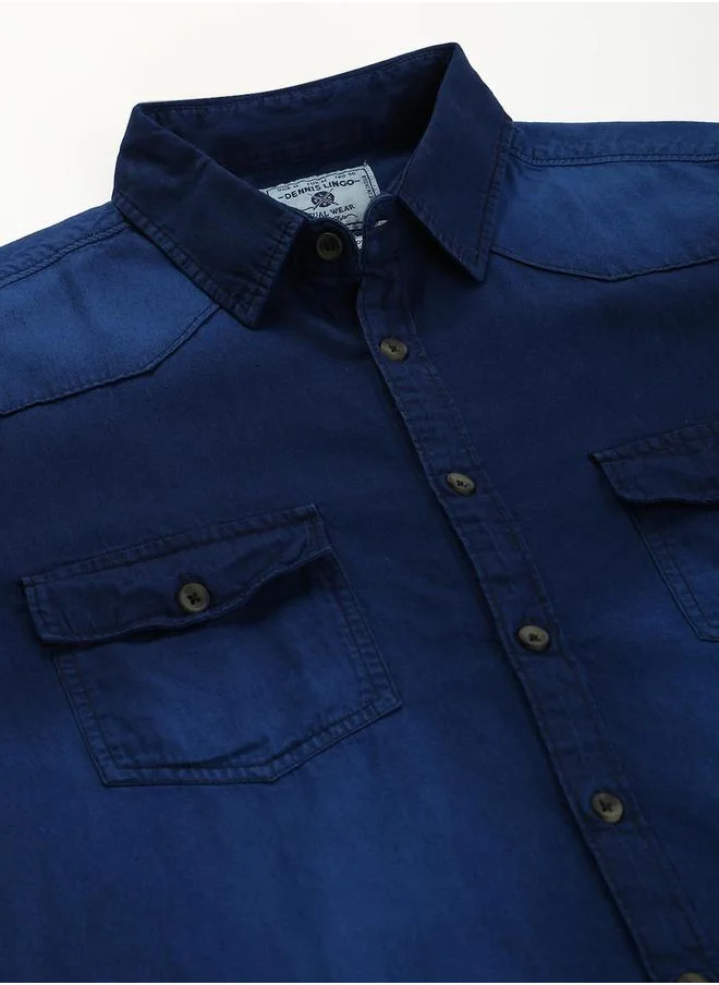 دينيس لينغو Denim Long Sleeves Casual Shirt by Styli