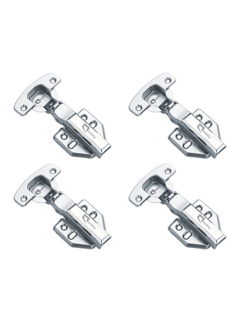 Avocetmobily Avocetmobily European Style Stainless Steel 304 100 Water Proof Clipon Soft Close Concealed Cabinet Hinges Pack of 2 Sets 0 Crank Full Overlay Clip On Hinge 2 Combo 0 Crank  - Image 1