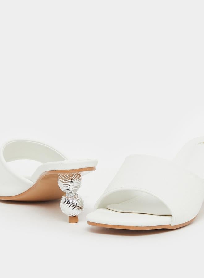 Styli Embellished High Heel Sandals  - Image 4