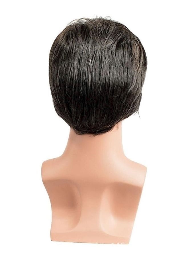 NIBEMINENT Fashionable Short Wig Black/Grey  - Image 2