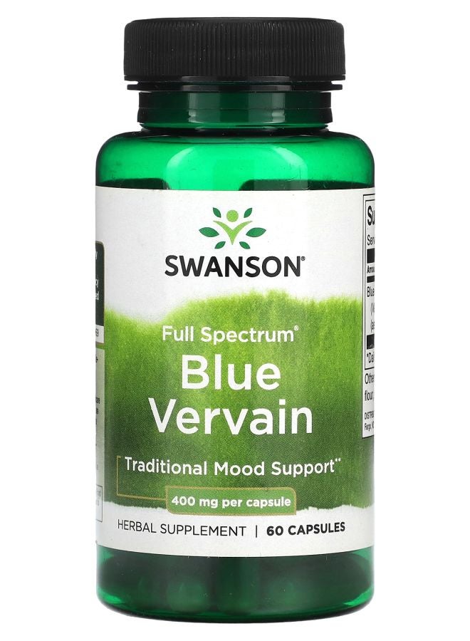 Full Spectrum Blue Vervain 400 Mg 60 Capsules