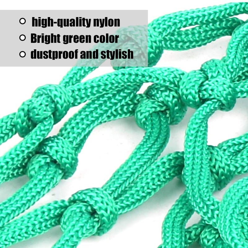 6 Pack Green Nylon Pool Table Pockets Replacement Mesh Snooker Net Bag - Image 5