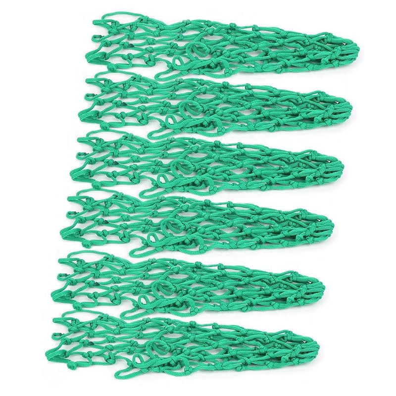 6 Pack Green Nylon Pool Table Pockets Replacement Mesh Snooker Net Bag - Image 2