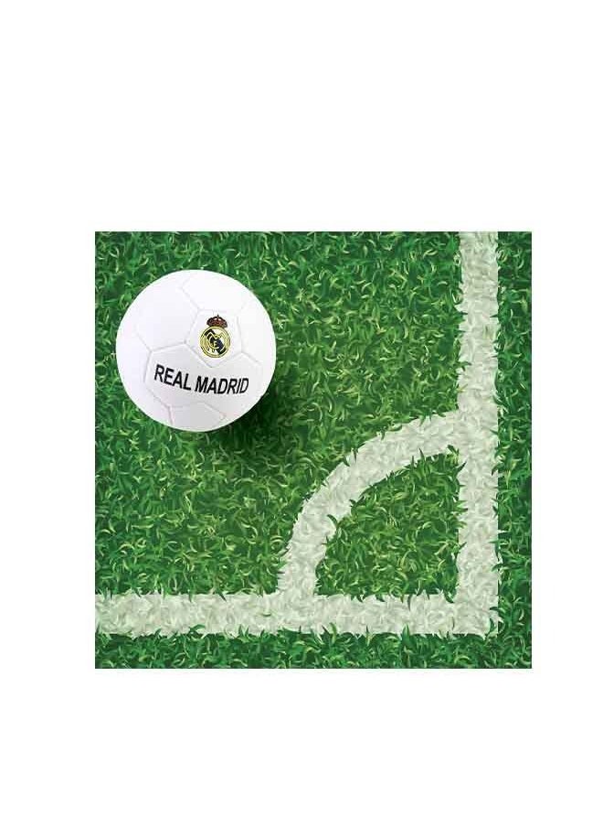 Real Madrid - Real Madrid Soccer Ball, Pro Series Football for kids to play- White - Image 1