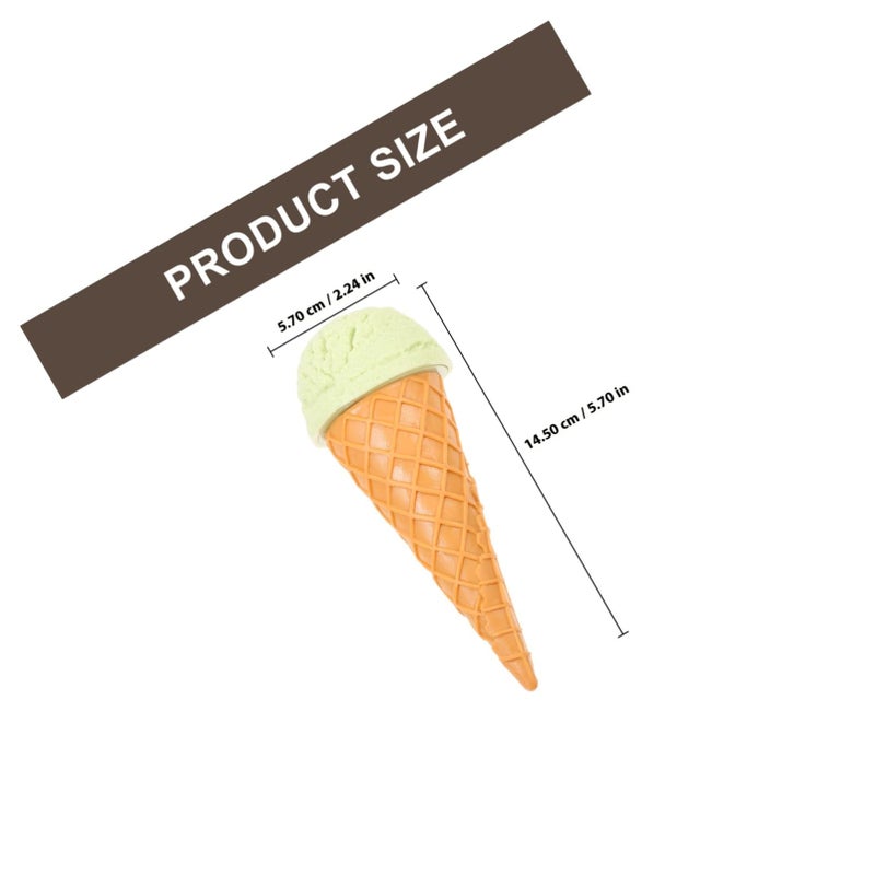 Artificial Matcha Ice Cream Cone Model PVC Photography Prop Party Decoration Display - Image 3