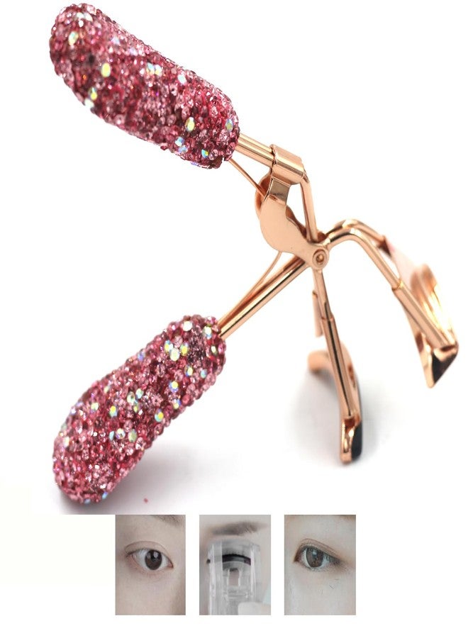 Bestbling Bling Rhinestone Eyelash Curler - Designed for Stunning, Curled Lashes (Pink) - Image 1