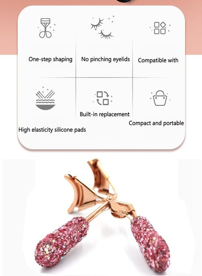 Bestbling Bling Rhinestone Eyelash Curler - Designed for Stunning, Curled Lashes (Pink) - Image 3