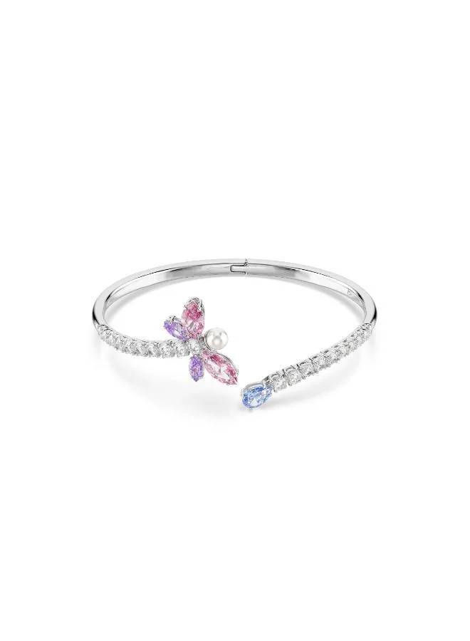 SWAROVSKI Capsule Large Open Dragonfly Rhodium Plated Bangle