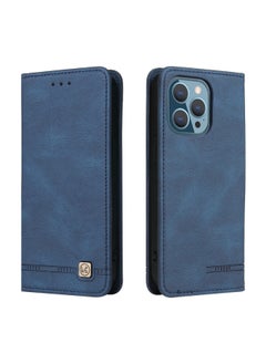 For Iphone16 Phone Leather Case For Iphone15 Phone Case For SamsungS25 Skin Feeling Flip Cover Protective Case A16-Color:Blue-Applicable Models:More Model Details Page Table Grids