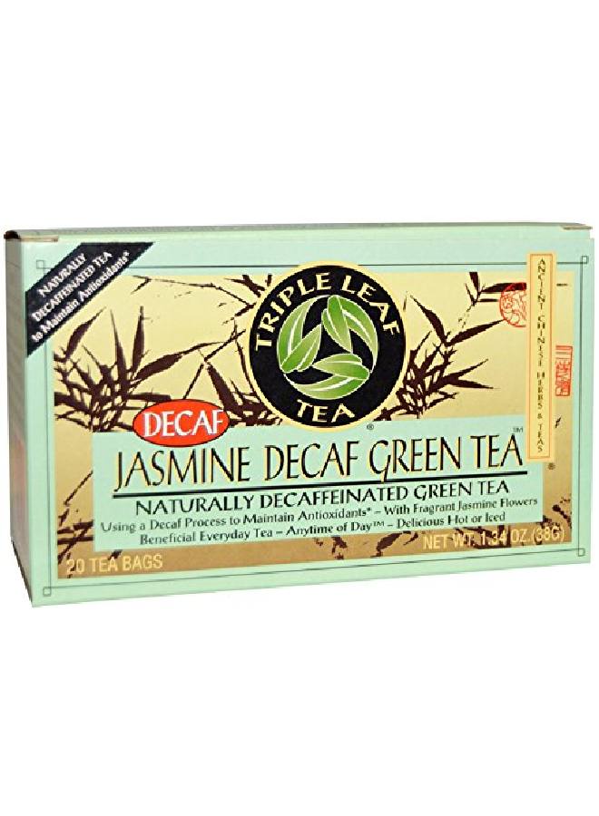 Triple Leaf Tea Jasmine Green Tea Decaffeinated Tea Bags Pack Of 3 - Image 2