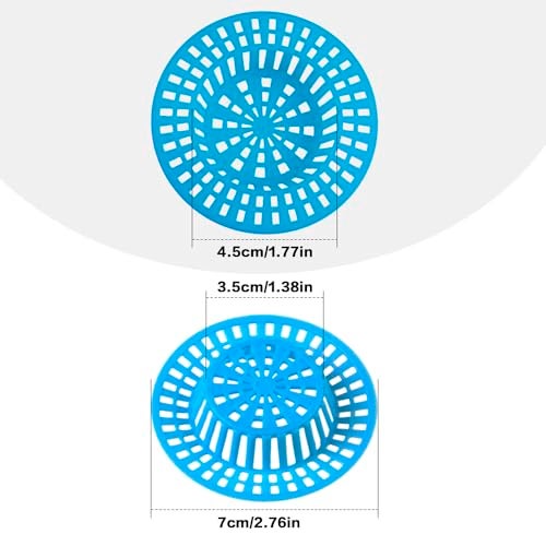 HiempTru Universal Bathtub Drain Cover Sink Strainer Shower Drain Hair Catcher Colorful Plastic Bathroom and Kitchen Drain Covers Easy to Install and Clean 24 Pack - Image 3