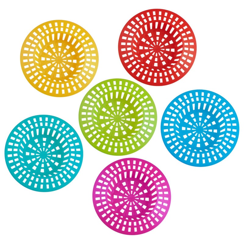 HiempTru Universal Bathtub Drain Cover Sink Strainer Shower Drain Hair Catcher Colorful Plastic Bathroom and Kitchen Drain Covers Easy to Install and Clean 24 Pack - Image 2
