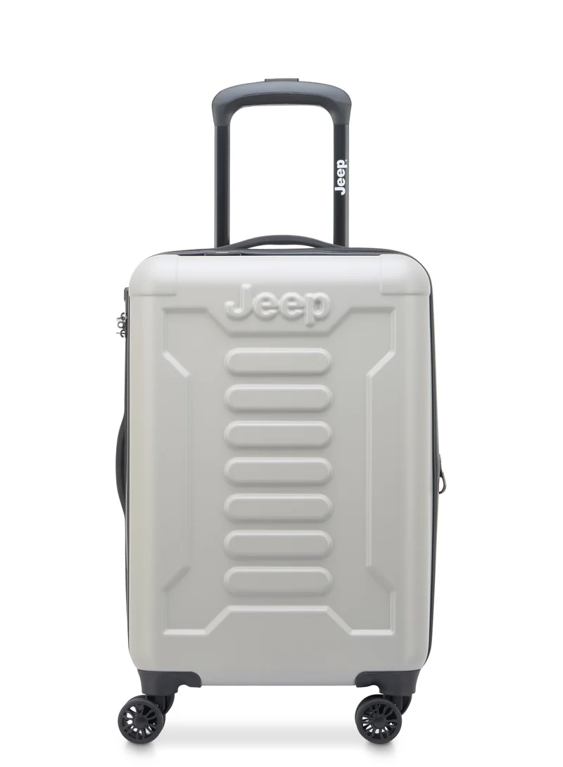 Jeep The Jeep JH004C Hardcase Expandable 4-Double wheel luggage trolley cabin suitcase 55cm Grey