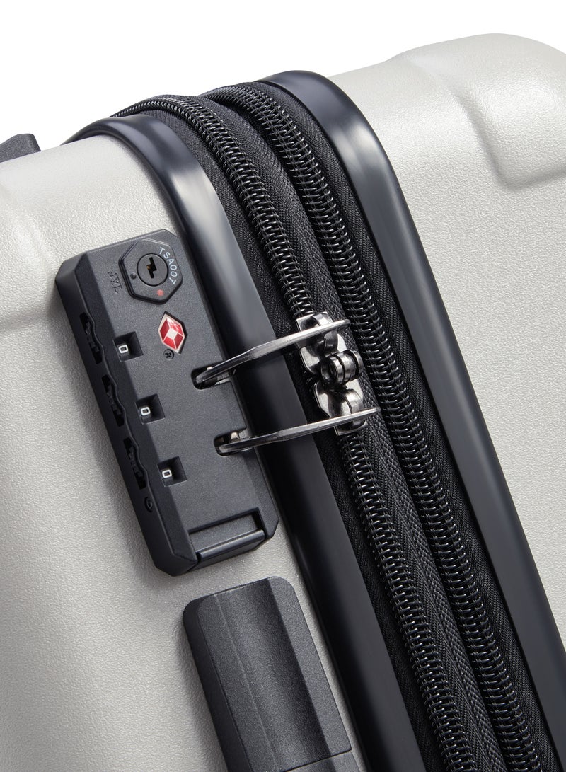 Jeep The Jeep JH004C Hardcase Expandable 4-Double wheel luggage trolley cabin suitcase 55cm Grey - Image 4
