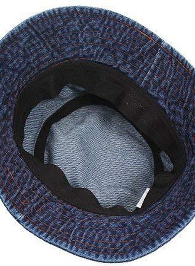 JMP Unisex Fishermen Bucket Outdoor Summer Denim Cap | Blue - Image 2