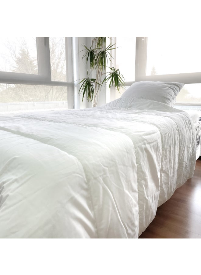 COMPACTOR Soft and Luxurious Twin Duvet Inner with Pillow Set White 15 x 45 x 65 cm RAN11958 - Image 5