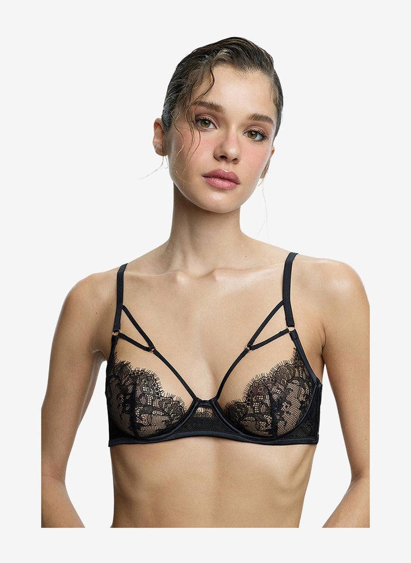 Penti Women Reine Wired Black Lifting Bra - Image 3
