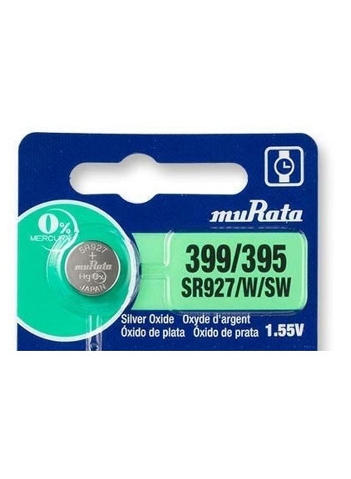 muRATA 5-Pieces Murata SR927/W/SW / 399/395 Silver Oxide 1.55V (muRata) Japan Batteries - Image 2
