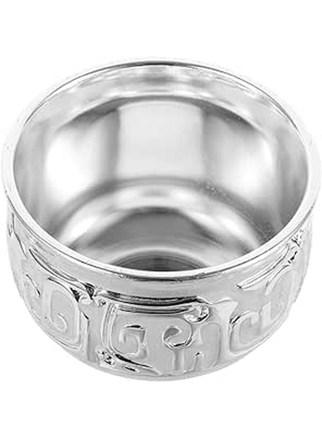 Retro Silver Embossed Wine Cup Shot Glass Set Reusable Bar Tableware - Image 1