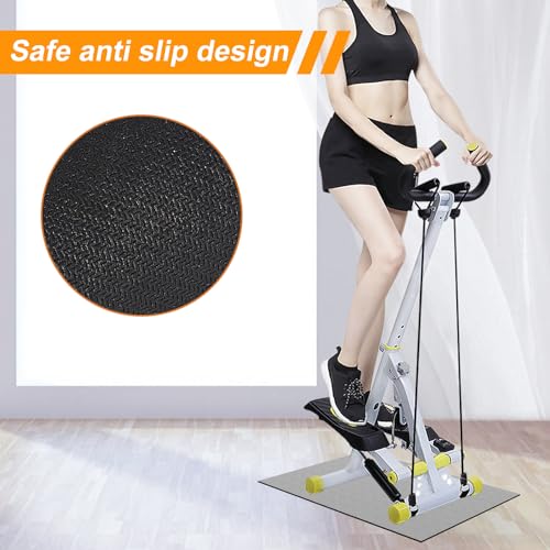 Wiojtry Mini Stair Stepper Mats, Double Non-Slip Workout Mat for Ellipse Leg Exerciser, Ellipse Machine Mat, Exercise Mat for Under Desk Ellipticals, Suitable for Electric Seated Foot Pedal Exerciser - Image 4