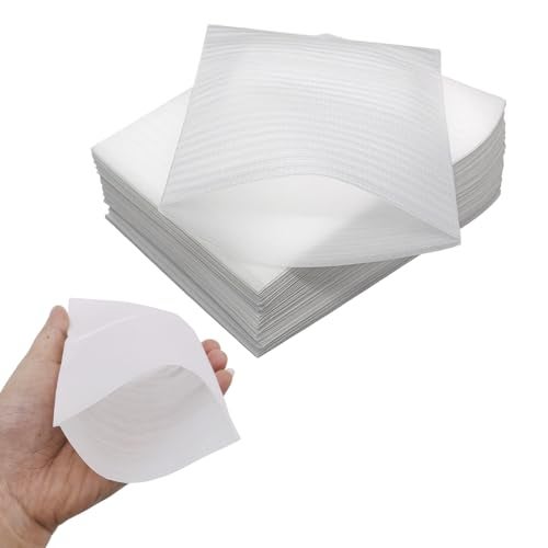 UPSTORE Foam Pouches Wrap Cushion Sheets 6 x 78 Inch for Packing Storage or Shipping Moving Supplies White 100pcs - Image 1