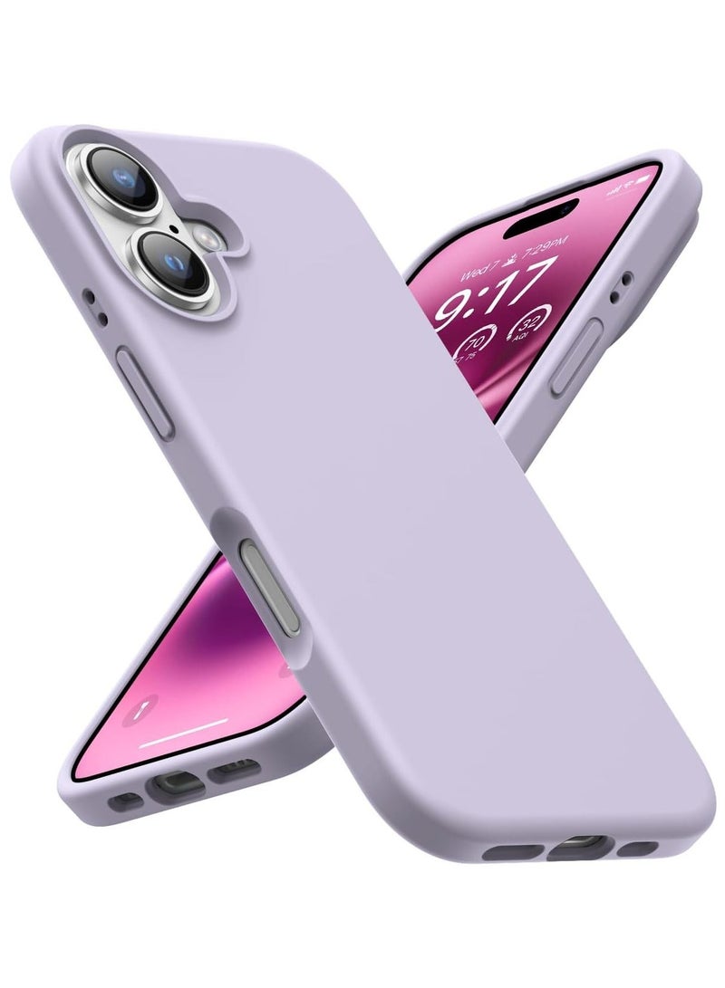 ACLIX Silicone Case Compatible with iPhone 17, Slim Liquid Silicone Phone Case with 3-Layer Soft Rubber Shockproof Bumper with TPU Lining (Light Purple) - Image 1
