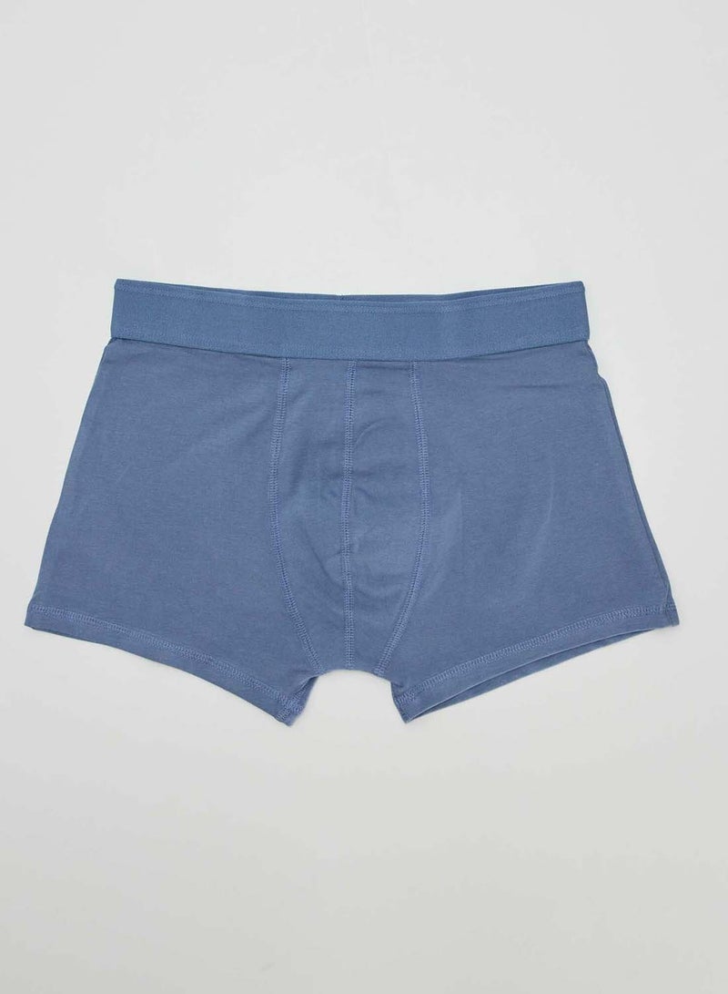 Kiabi pack-of-3-plain-boxers-blue-1 - Image 4