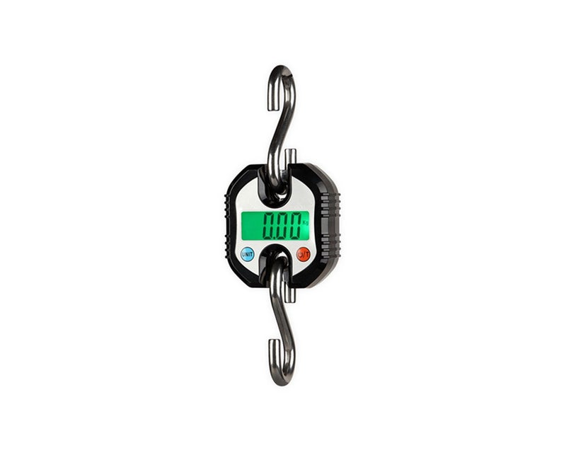 Klau Portable Mini Crane Scale 150 kg / 300 lb Heavy Duty Digital Hanging Scales LCD Display with Backlight for Home Farm Hunting Outdoor Black - Image 1