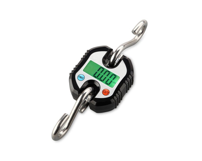 Klau Portable Mini Crane Scale 150 kg / 300 lb Heavy Duty Digital Hanging Scales LCD Display with Backlight for Home Farm Hunting Outdoor Black - Image 4
