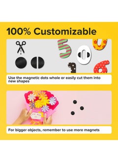 X-bet MAGNET Magnetic Dots Self Adhesive Magnet Dots (0.8" X 0.8") Peel & Stick Magnetic Circles Industrial Flexible Sticky Magnets Sheets Is Alternative Stickers Strip And Magnetic Tape (120 Pcs)  - Image 3