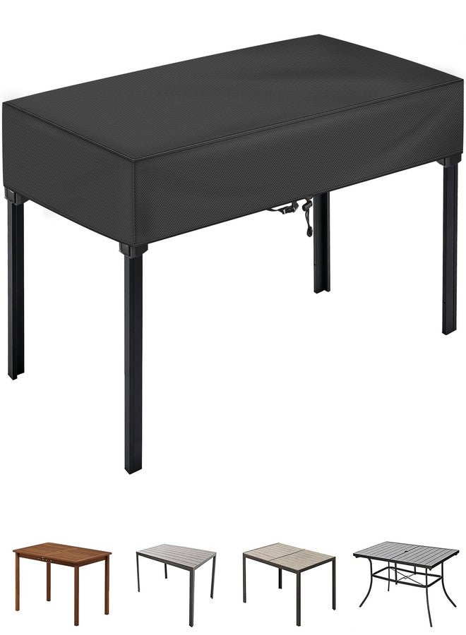 TOHONFOO Rectangular Patio Table Cover - Waterproof Anti-UV Outdoor Dining Table Cover - Outdoor Patio Furniture Cover 75" L x 40" W x 6" H - Image 1