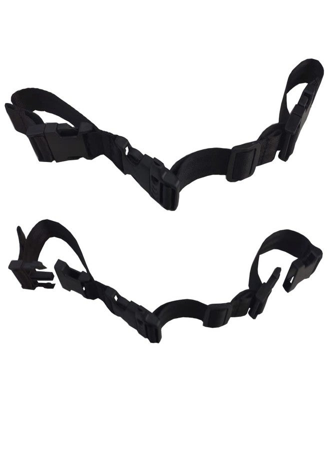 HDHYK 2 pack Nylon Universal Backpack Chest Strap-3/4 Inch Webbing Chest Belt-AdjustableBackpack Sternum Strap (Black) - Image 4