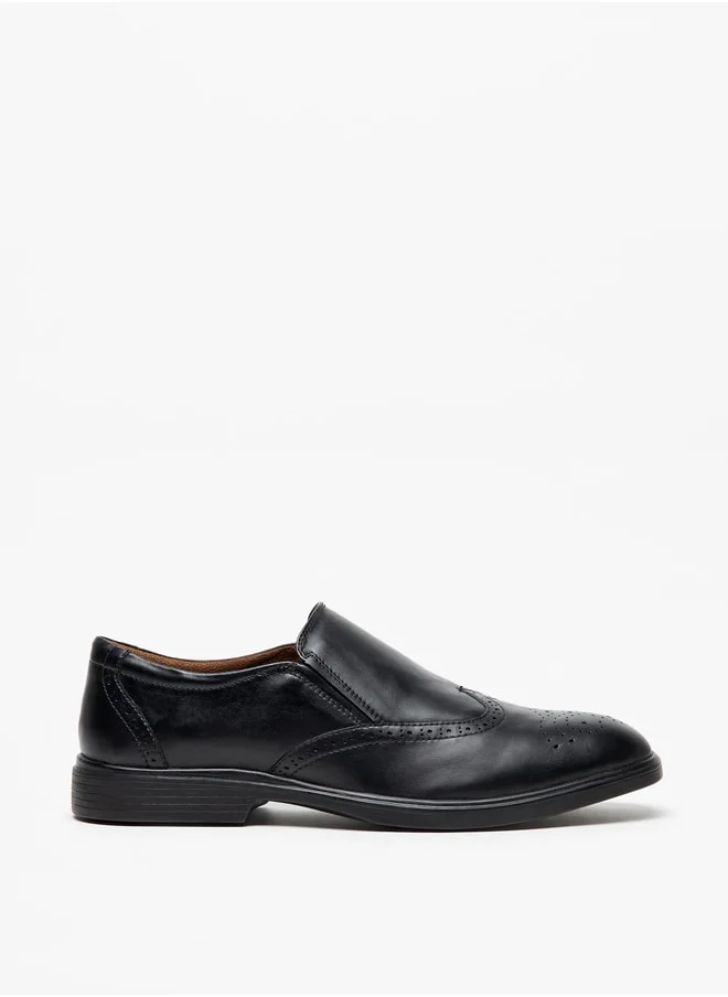 ال بي ال من شو اكسبرس Men's Solid Slip-On Leather Loafers