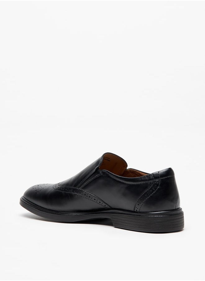 LBL by Shoexpress - Men's Solid Slip-On Leather Loafers - Image 1