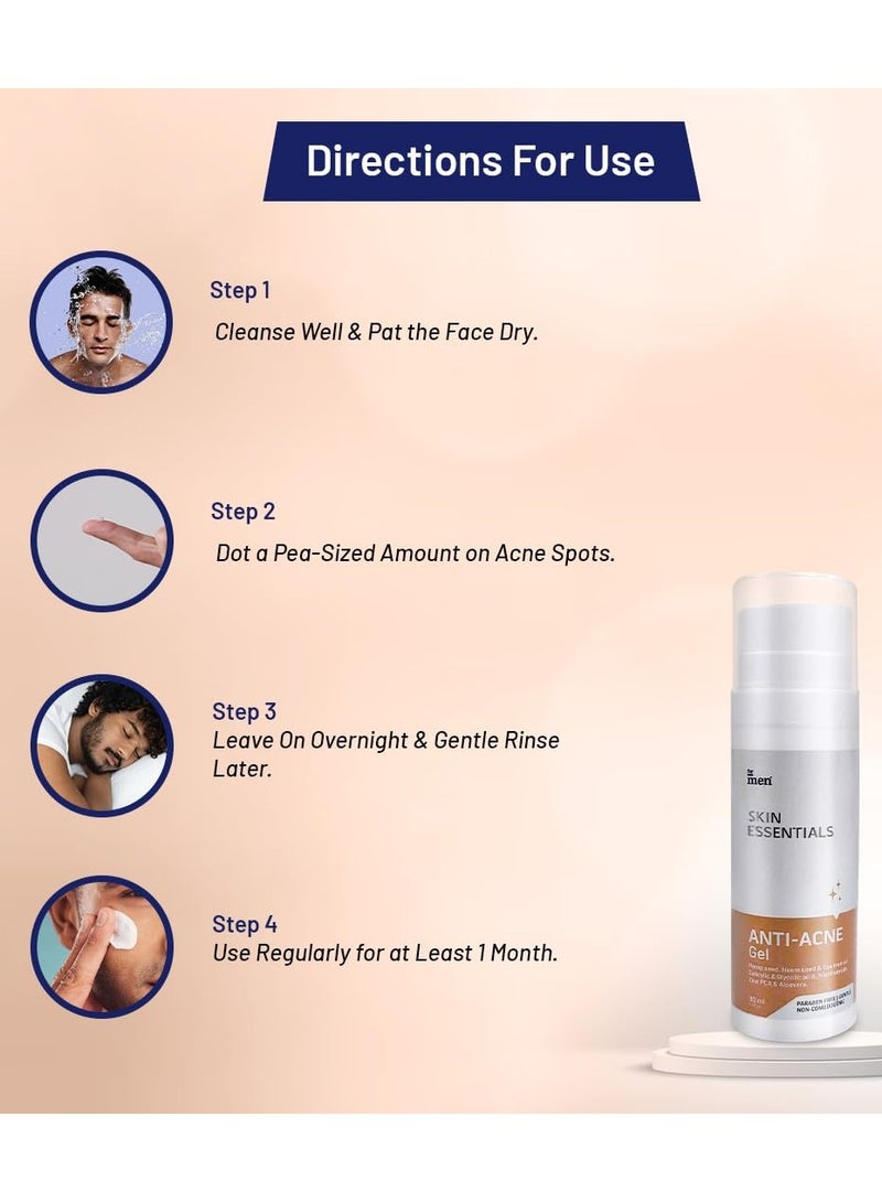 ForMen Anti Acne Gel with Salicylic Acid For Men Acne Prone Fight Acne Scarring 30 gm Pack of 2 - Image 4