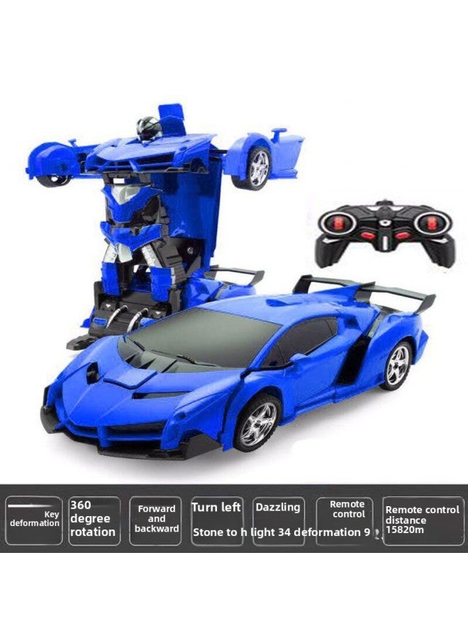 Deformation Remote Control Car Rechargeable King Kong Robot Toy Boys Girls Lamborghini Toy Car Gift-Color:Blue Lamborghini-Scale:Battery Version 【without Battery】 - Image 1