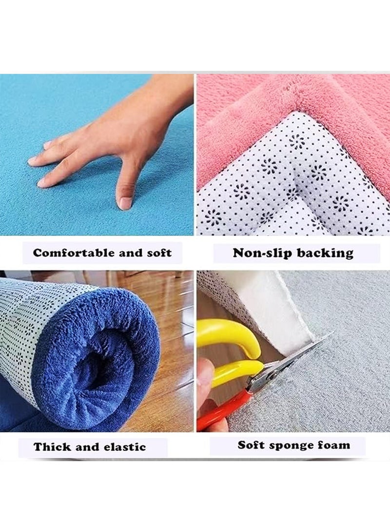 Soft Area Rugs Bedroom carpets 2cm Thick Coral Velvet Washable Play Mat Anti Slip Fluffy Rug