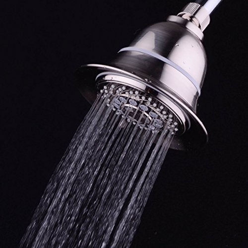 Hotel Spa 1152 AquaCare Head 5 Inch Face 6 Setting Showerhead with 3 Stage Shower Filter Cartridge Inside. (Brushed Nickel Finish) - Image 5