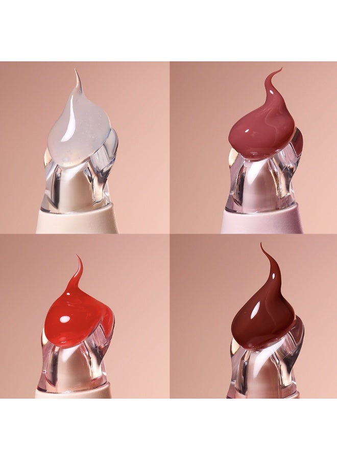 PAGE VINE أحمر شفاه مضيء مرطب مزيل للجلد الميت زيت الشفاه دودي زيت العناية بالشفاه بلسم زبدة الشفاه - Image 3