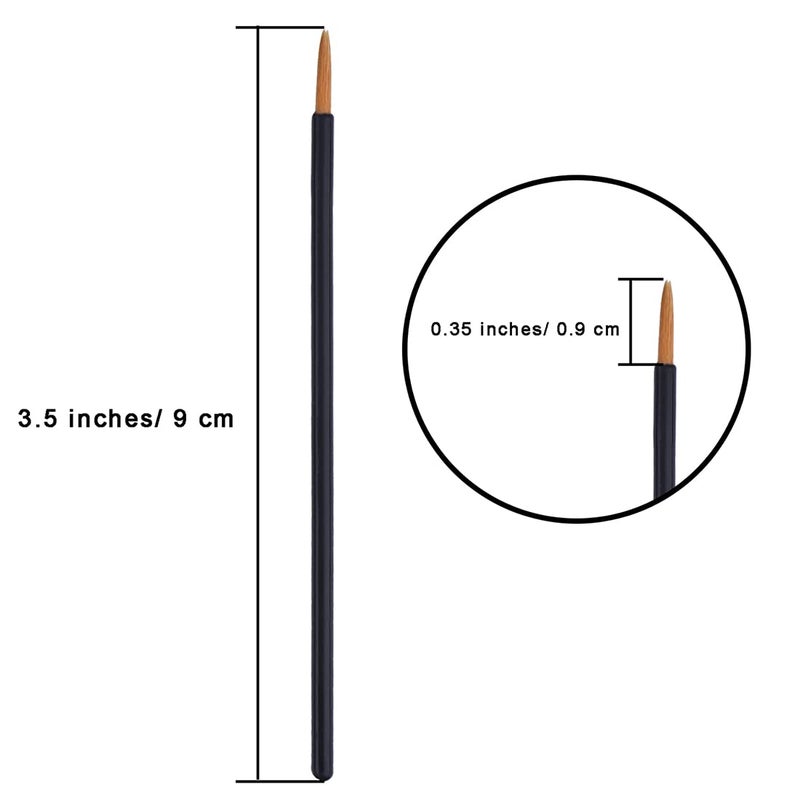 eBoot 100 Pack Disposable Eyeliner Brush Eyelash Serum Brushes Eyeshadow Applicator Eye Lash Wands Makeup Tool - Image 2