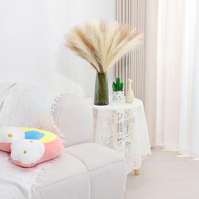 MUUNC Pampas Grass Decor 30 Pcs 21.7 Inch Faux Brown Pampas Grass Bulk Artificial Dried Flowers Small Vase Filler Pompas Grass. - Image 2