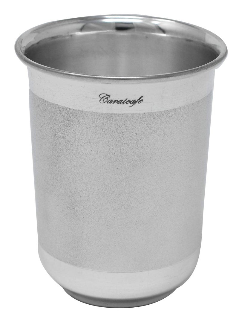 PRD CARATCAFE Pure Silver Drinking Glass/Tumbler, 925 Sterling Silver Glass for Baby Toddlers Born Gifts Health Safe Hallmark Certified Net WT 20 Grams (60 ml / 2 oz), Silver Gift Item - Image 5